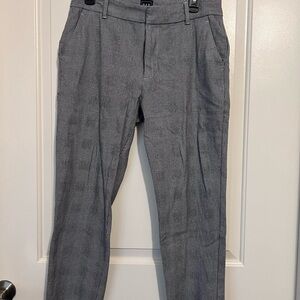 GAP Women's Gray Plaid Cropped Pants